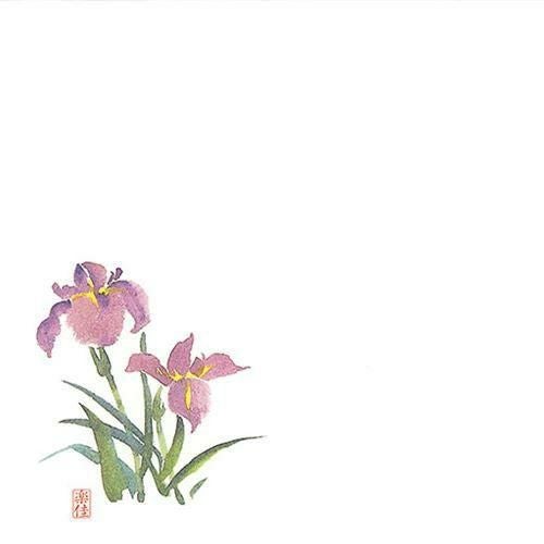 耐油懐敷 18角 あやめ(100枚入) 縦18×横18(cm)