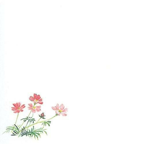 耐油懐敷 15角 秋桜(100枚入) 縦15×横15(cm)