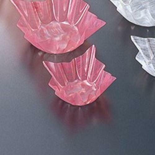 旬彩の器 雲龍(小)桃(300枚入) 縦9.5×横9.5×高5(底径φ5.5)(cm)