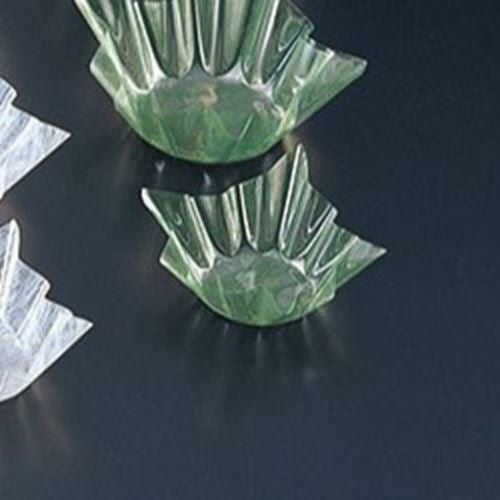 旬彩の器 雲龍(小)緑(300枚入) 縦9.5×横9.5×高5(底径φ5.5)(cm)