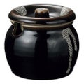 かめ 【天目白流し 口切1号カメ】 高さ72mm×(手付・はみ出し部分含む)サイズ:83・身の外形直径:70【グループB】【プロ用】