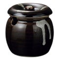 かめ 【天目白流し 口切ミニカメ】 高さ70mm×(手付・はみ出し部分含む)サイズ:70・身の外形直径:60【グループB】【プロ用】