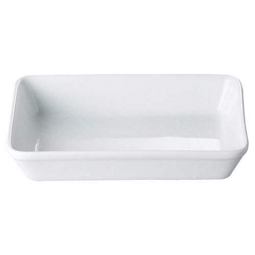 【飲食店定番】フードパン 白磁ラザニアフードパン 長角8吋/洋食器