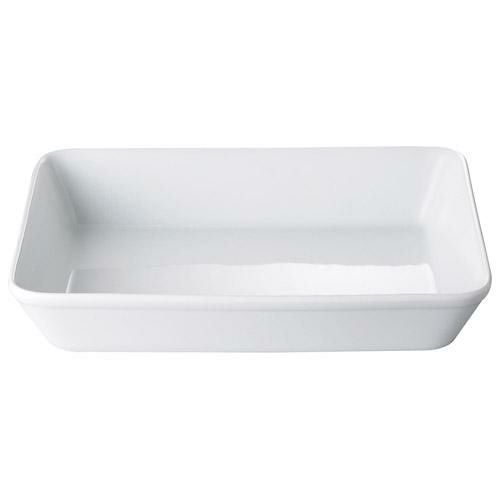 フードパン 【白磁ラザニアフードパン 長角12吋】 幅328mm×奥行245mm×高さ65mm【グループB】【プロ用】