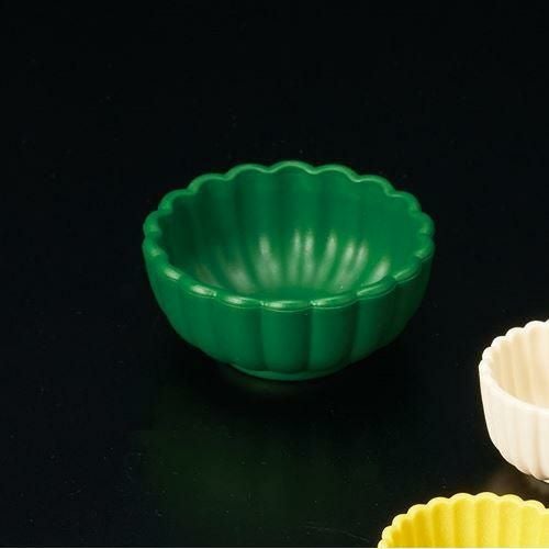 珍味入れ 菊(大)緑(100個入)