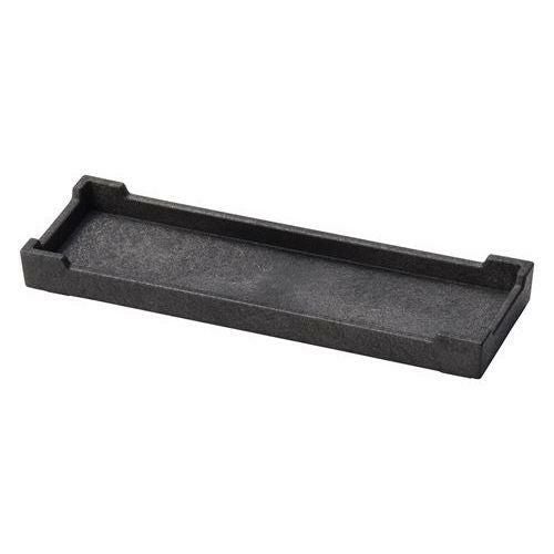 カスター盆 ブラック 8.5×26