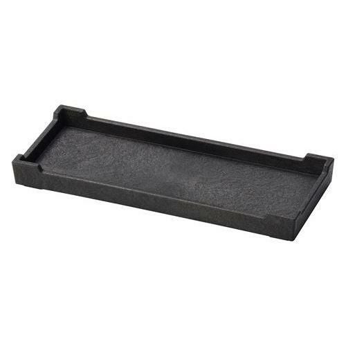 カスター盆 ブラック 10.5×26