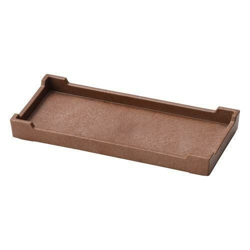 カスター盆 ブラウン 10.5×23