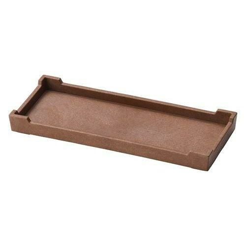 カスター盆 ブラウン 10.5×26