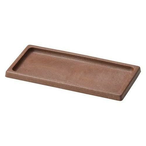 カスター盆 ブラウン 11.5×24