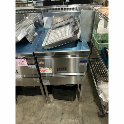 中古】ガスフライヤー マルゼン MGF-18K 幅430×奥行600×高さ800 LPG