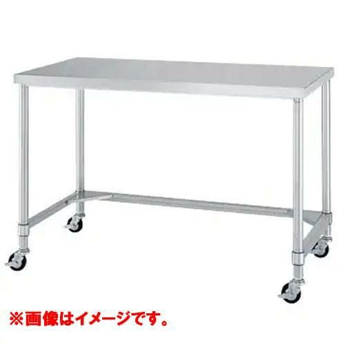 型式：WTC-18060-U75【シンコー】三方枠仕様 キャスター付作業台 キャスター径:75φ 奥行：600mm【組立式】