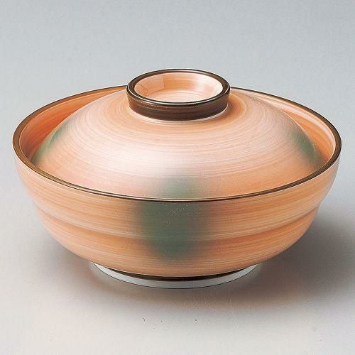オレンジ巻グリン吹京型蓋向 φ14.4×8cm 105-139
