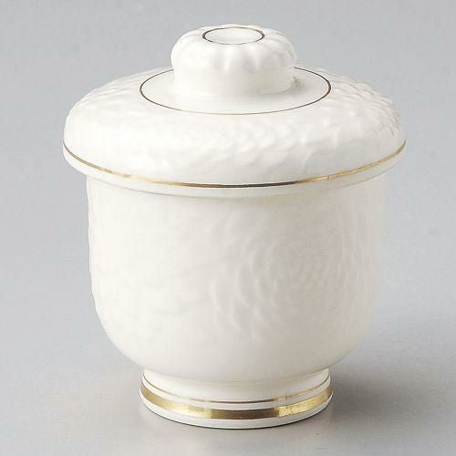 高麗菊唐草彫むし碗 φ6.8×8.4cm 113-059