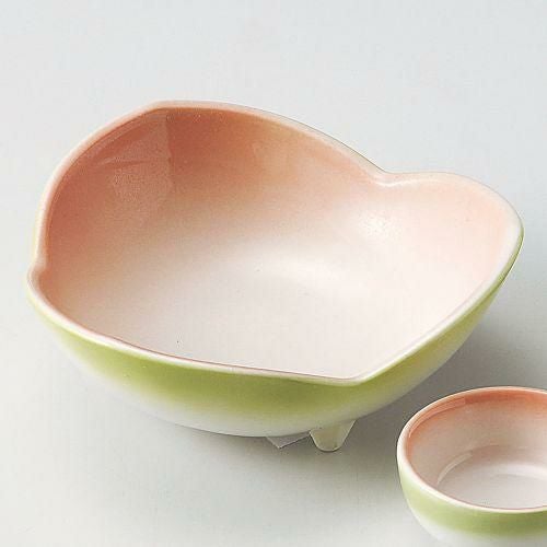 二色吹き三ツ割刺身鉢 φ16×5.7cm 025-209