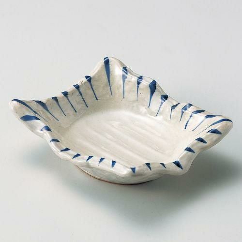 呉須十草変型向付 17.5×15×6cm 044-209