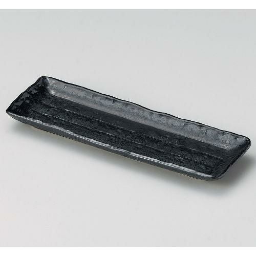 黒突出し皿 25.6×8.5×2cm 133-208127-209