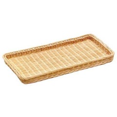 籐製 角皿(細)16-723 430×220×H25