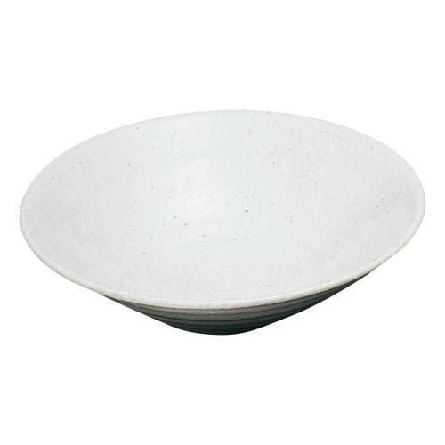 粉引石目リップル8.5鉢 26×7cm 412-139