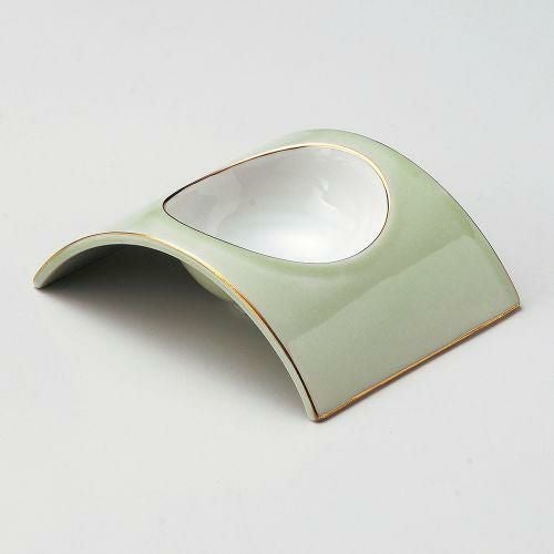 若草アーチ型小付 12.8×10×3cm 064-109