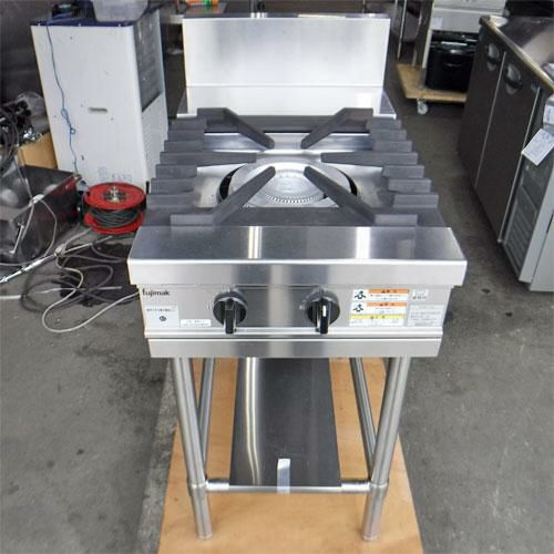 ■中古品 フジマックガステーブル FGTNS097520 LPガス 2022年 900Ｘ750Ｘ820ｍｍ ガスコンロ 動作問題なし■ ガステーブル｜トップは全面五徳で鍋の移動がスムーズ。立ち消え安全