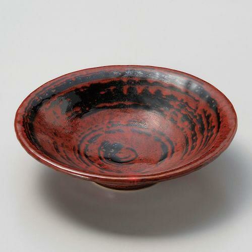 赤柚子5.5平鉢 φ17.2×4.1cm 044-239