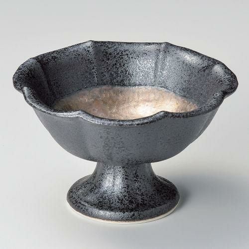 本窯金彩4.0輪花高台小鉢 φ13.2×7.7cm 054-158