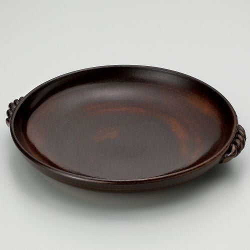灰釉10号耐熱皿 33.5×φ30.5×5cm 388-199