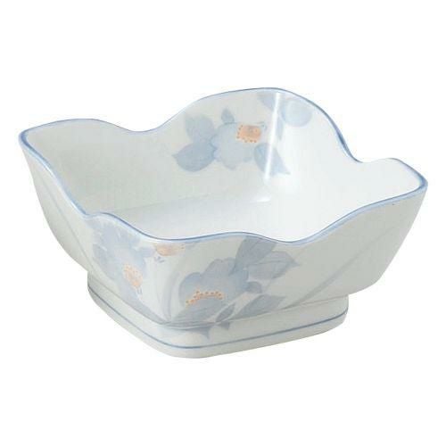 まごころ花角刺身鉢 14×14×6.8cm 415-309