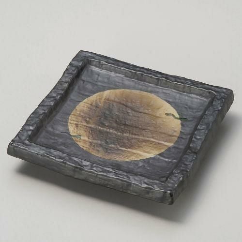 春月角渕前菜皿 17.5×17.5×3cm 041-089