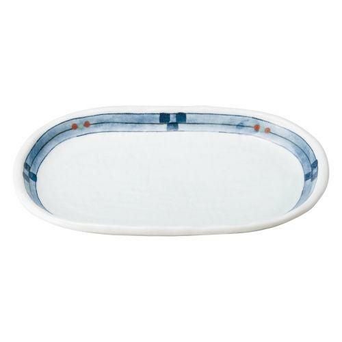 キューヴ小判9.0皿 27.3×18×3cm 192-089