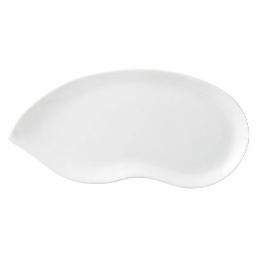 白磁そら豆トレー(中) 30.4×15×1.5cm 475-139