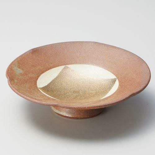 窯変金彩高台皿 φ16.5×4.5cm 035-189