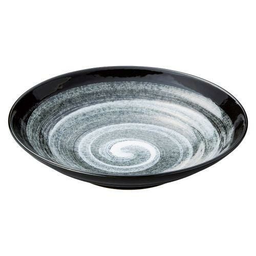 玄潮三輪9.5盛皿 φ29×6.1cm 401-139