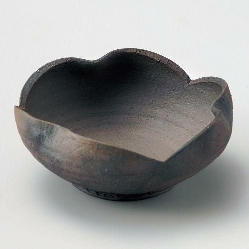 炭化窯変割山椒向付 φ15×6.5cm 041-139