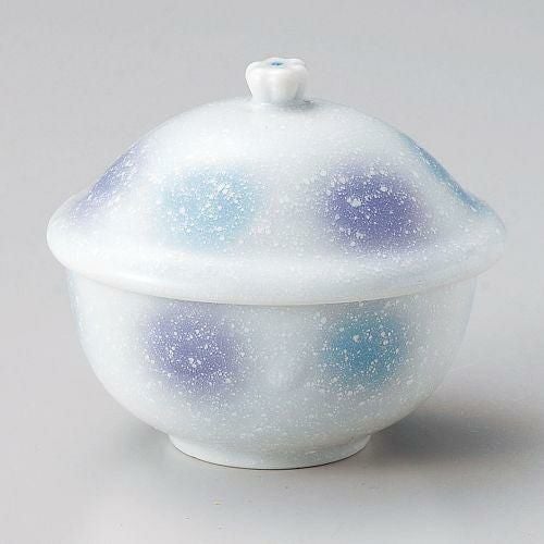 淡青姫蓋物 9.5×8.3×9.1cm 113-119