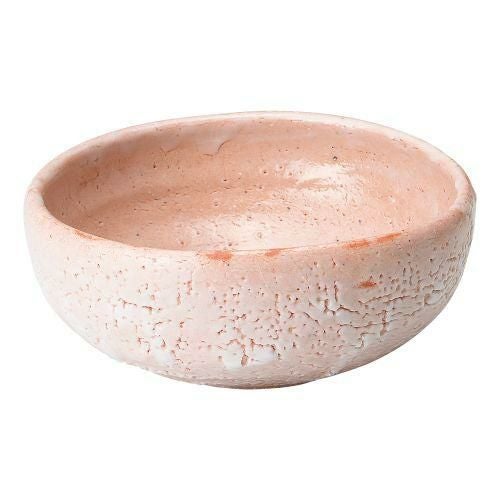 手びねり志野盛鉢中ピンク φ20×9cm 418-619