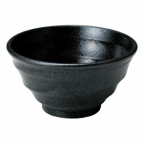 ゆらり黒結晶5.5深丼 φ16.1×8.7cm 484-548432-549
