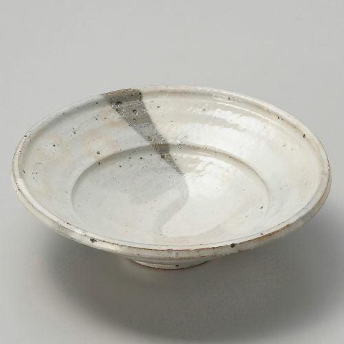 粉引ヌリ分段付6.5鉢 φ19×5.6cm 036-149