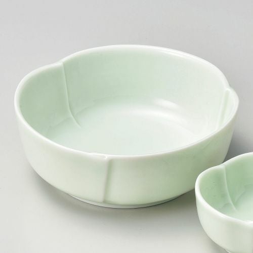 もえぎ手造り刺身鉢 φ14.3×5.5cm 028-219