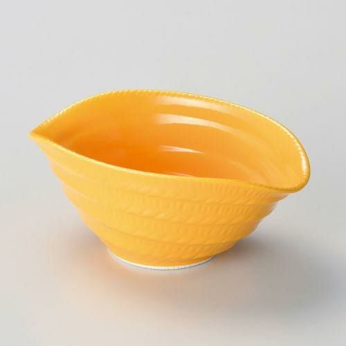 黄俵型小鉢 φ14.8×9.8×6.1cm 062-099