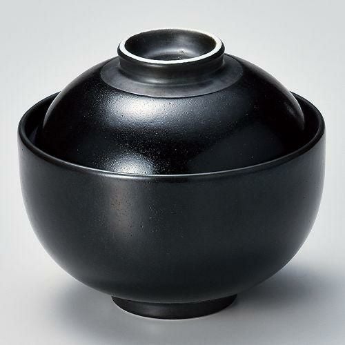 漆黒円菓子 φ10.1×8.8cm 111-199