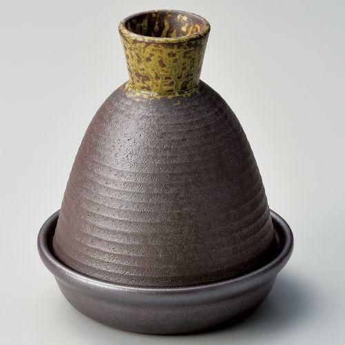 焼締タジン鍋(中)20cm φ20.5×24cm(700cc)(身5.4cm) 388-149