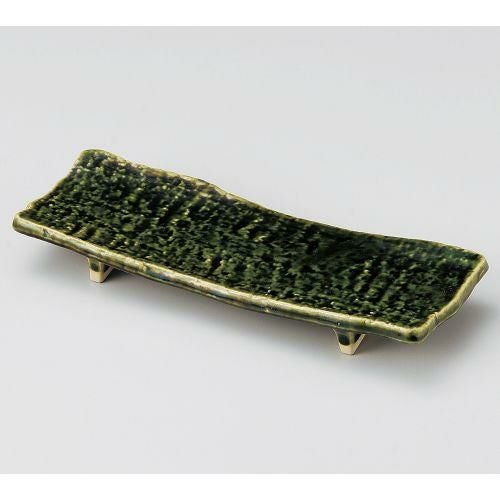 織部まな板突出皿 24.7×8.5×3.5cm 128-119