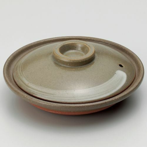 京風白刷毛目柳川鍋 φ17×6.5cm(身3.7cm) 387-149