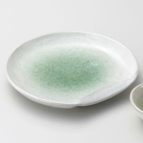 新緑7.0半月皿 21×20cm 120-179