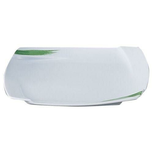 JAPAN・OBIグリーン角盛皿 27.5×27.5×3cm 522-559