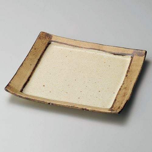 角渕サビ盛皿 24.7×23.2×3cm 183-119