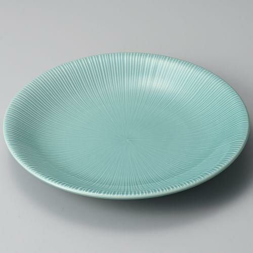 トルコブルー千段尺皿 φ30.5×4.3cm 172-069