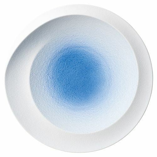 コバルト白吹きトルネード22cmプレート φ22×3.3cm 465-119